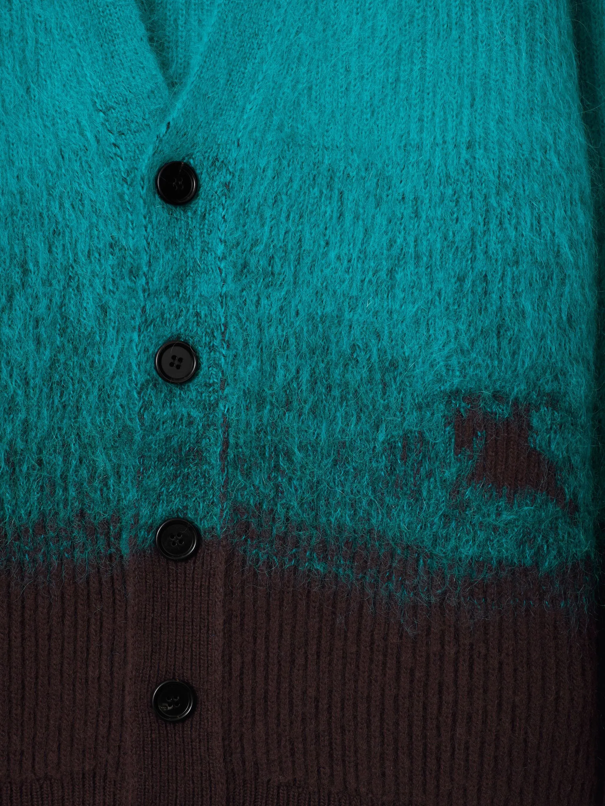 Kingfisher Green Mohair and Wool Sweater