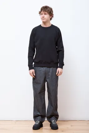 Kristian Relaxed Tech Waffle Sweater Black