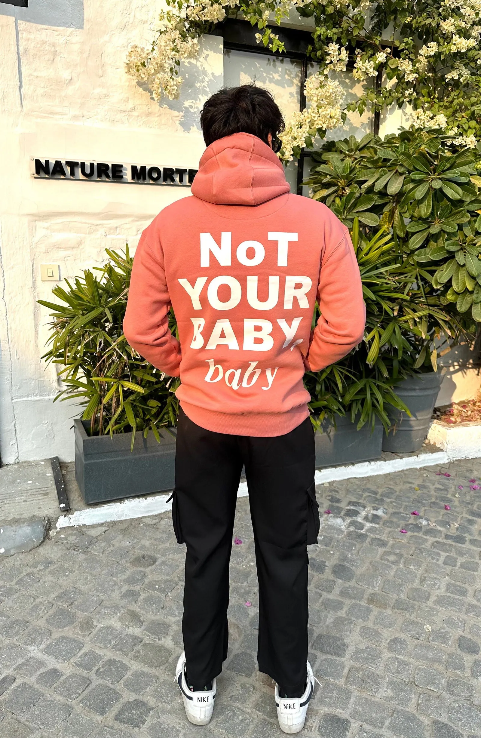 LAZYFOX-NOT YOUR BABY,BABY HOODIE PINK