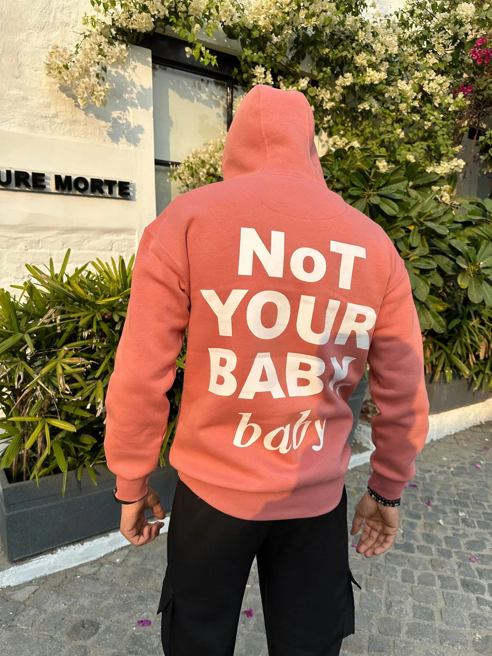 LAZYFOX-NOT YOUR BABY,BABY HOODIE PINK