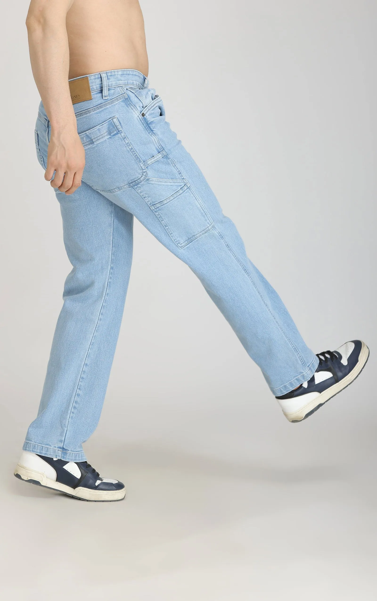 MEN'S CARPENTER JEANS-Ice Blue