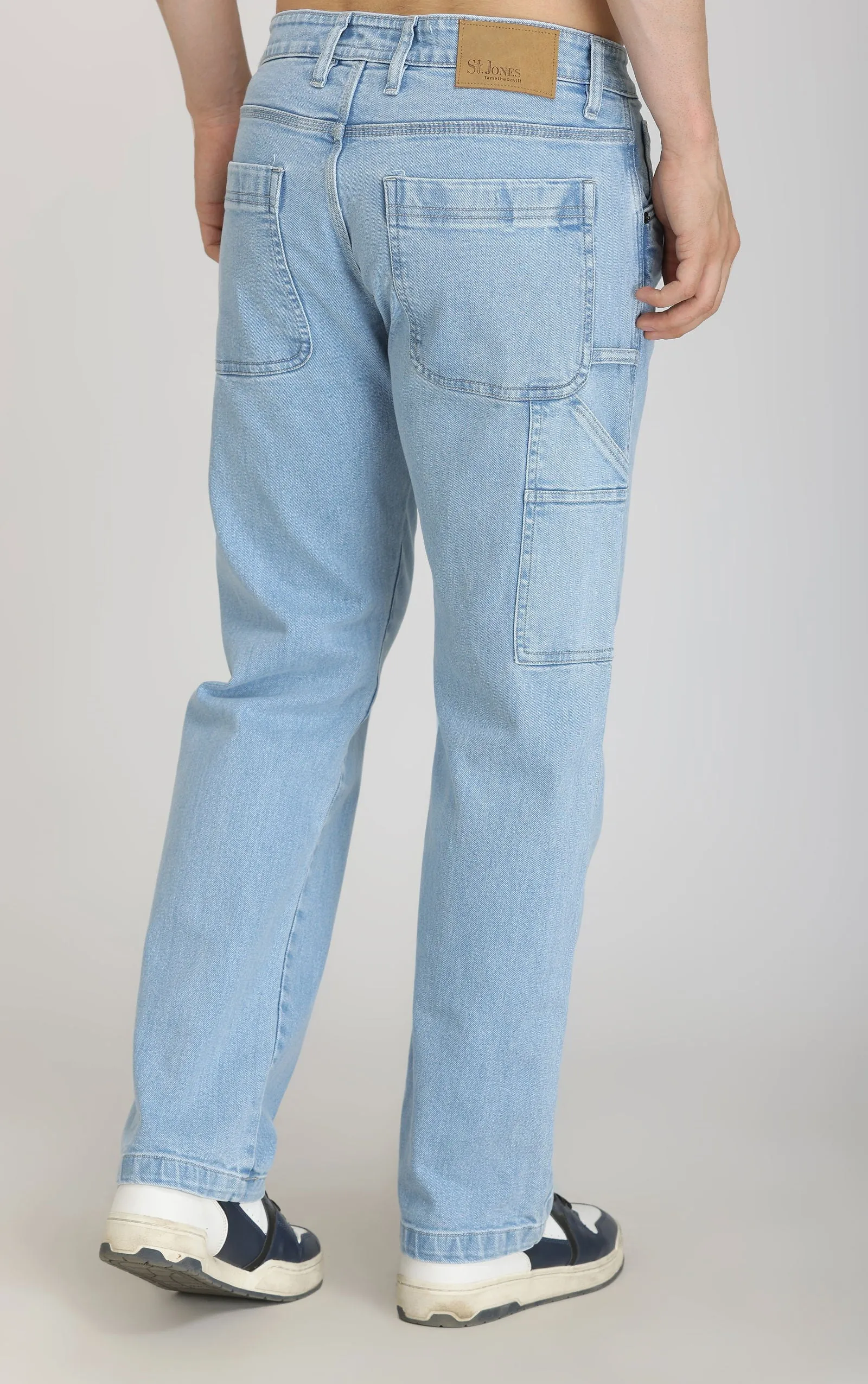 MEN'S CARPENTER JEANS-Ice Blue