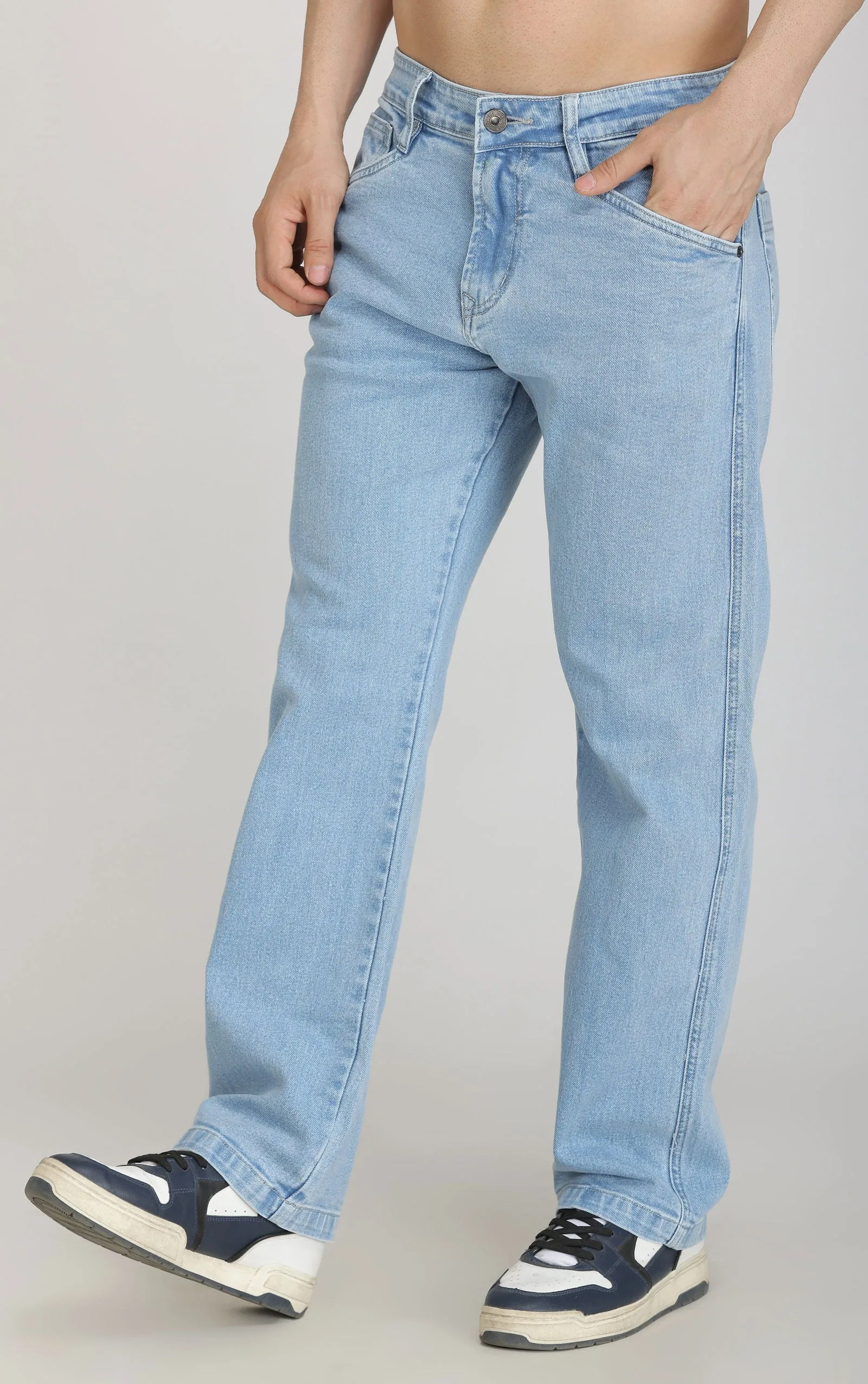 MEN'S CARPENTER JEANS-Ice Blue