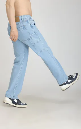 MEN'S CARPENTER JEANS-Ice Blue