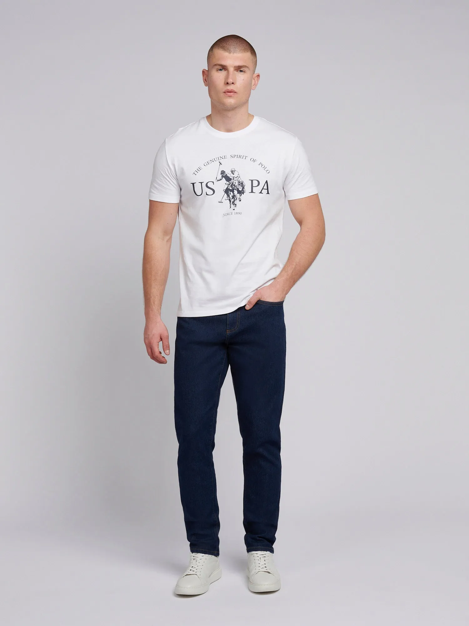 Mens Classic Fit Jean in Rinse Wash