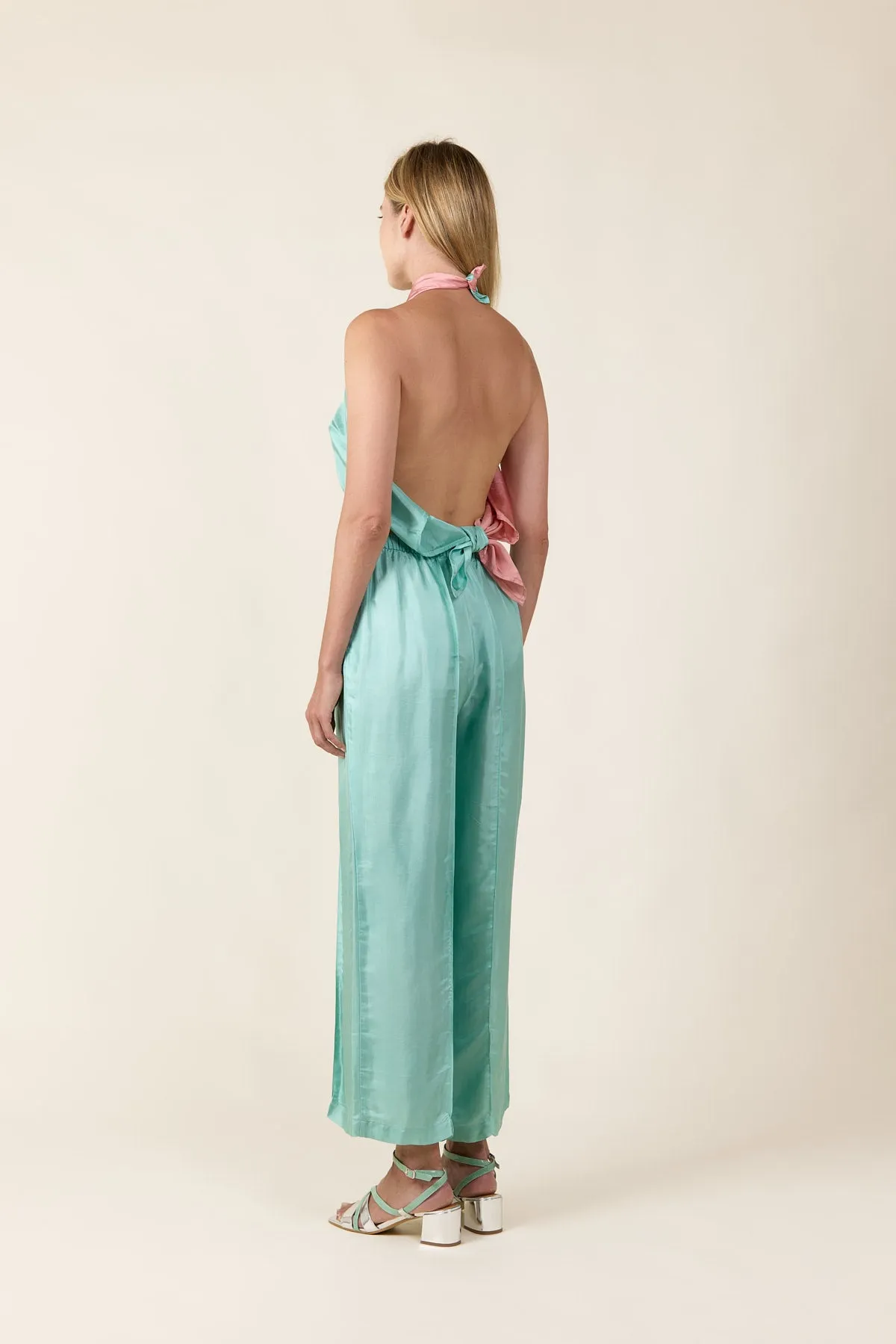 Mint Relaxed Silk Pants