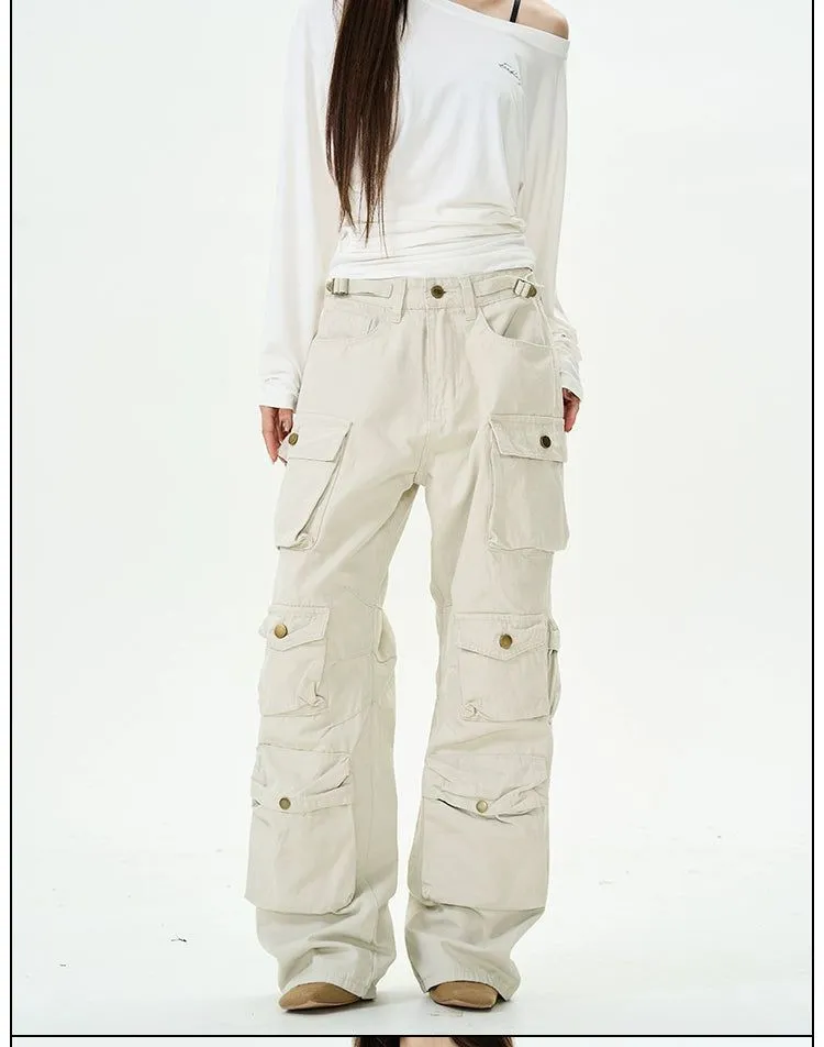 Multi-Flap Pocket Relaxed Fit Cargo Pants