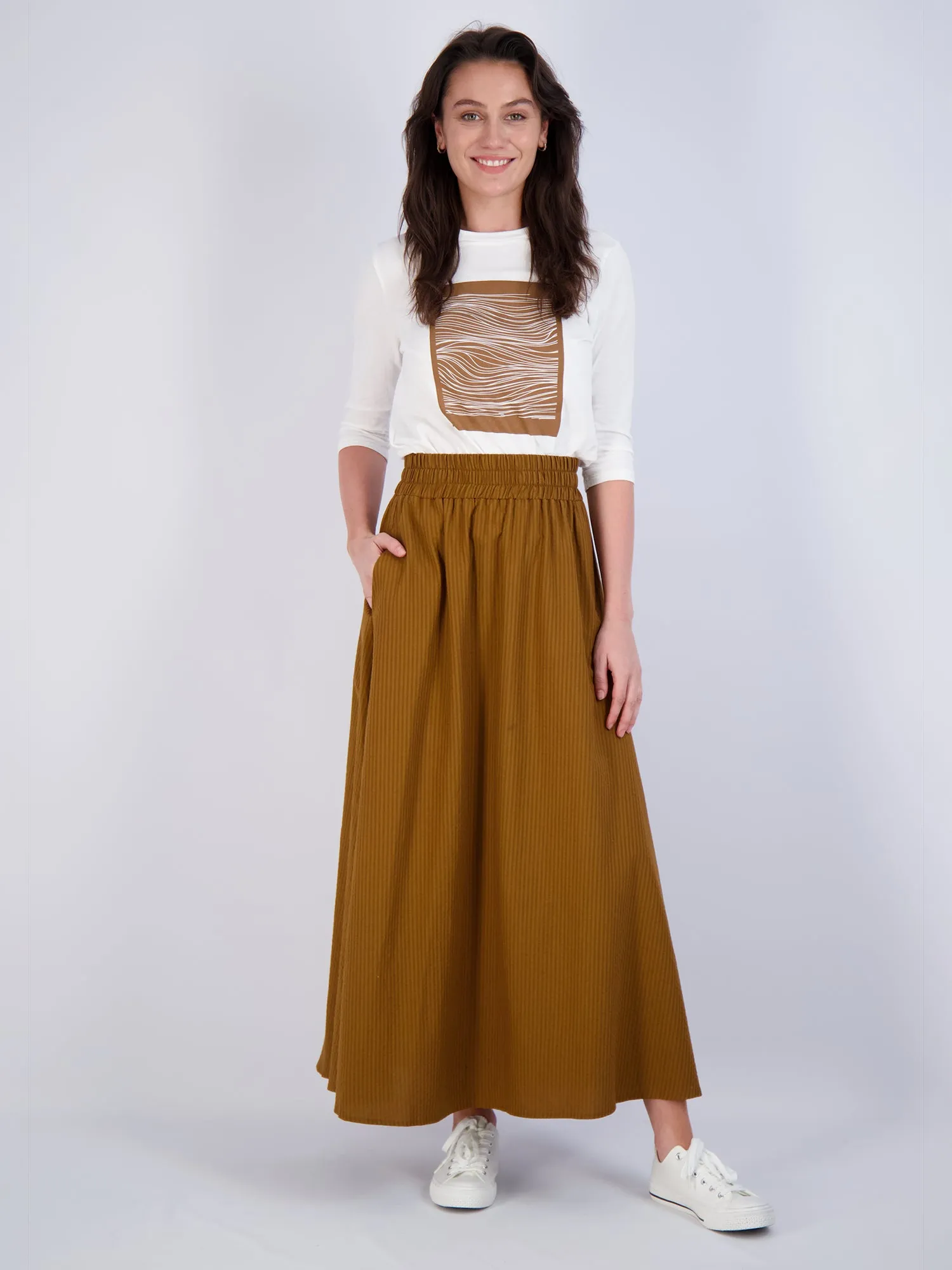 Pashmina Seersucker Skirt