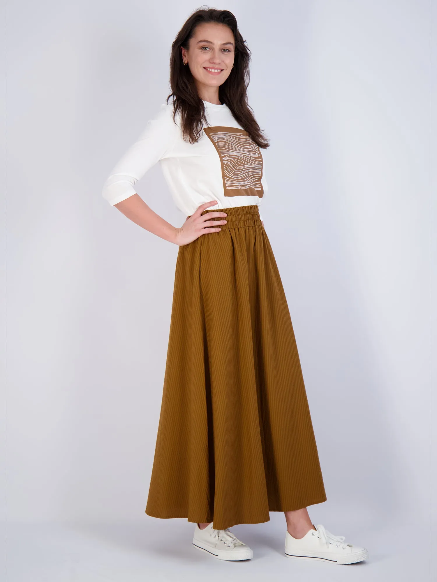 Pashmina Seersucker Skirt