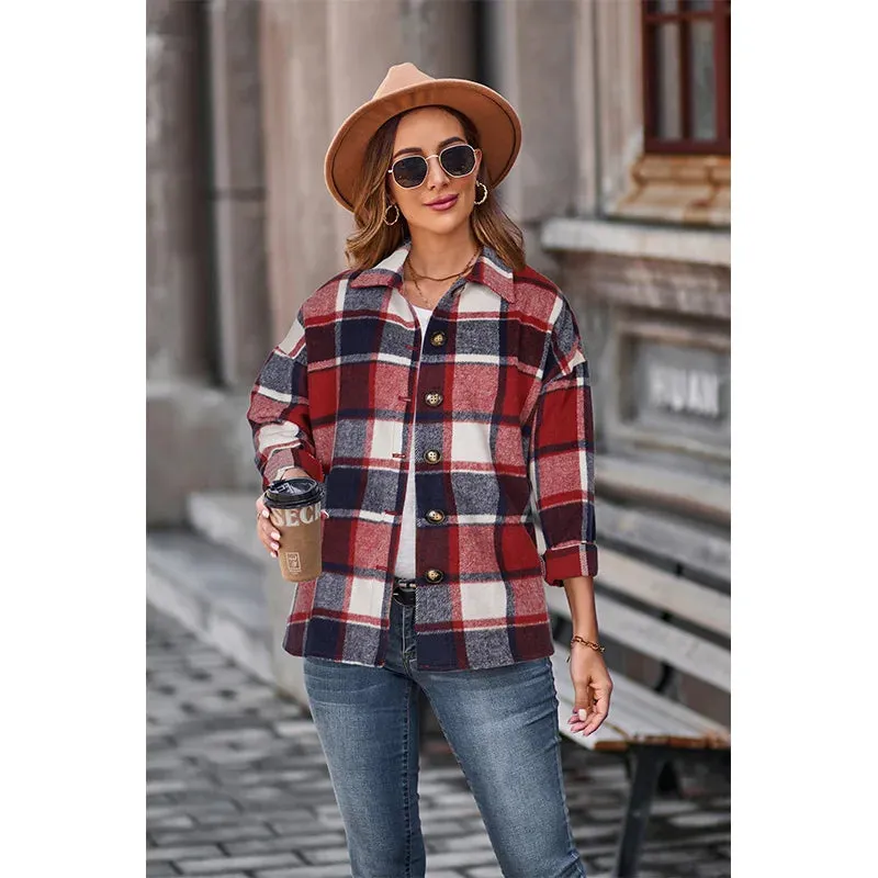 Petra - Classic Plaid Shirt for Women