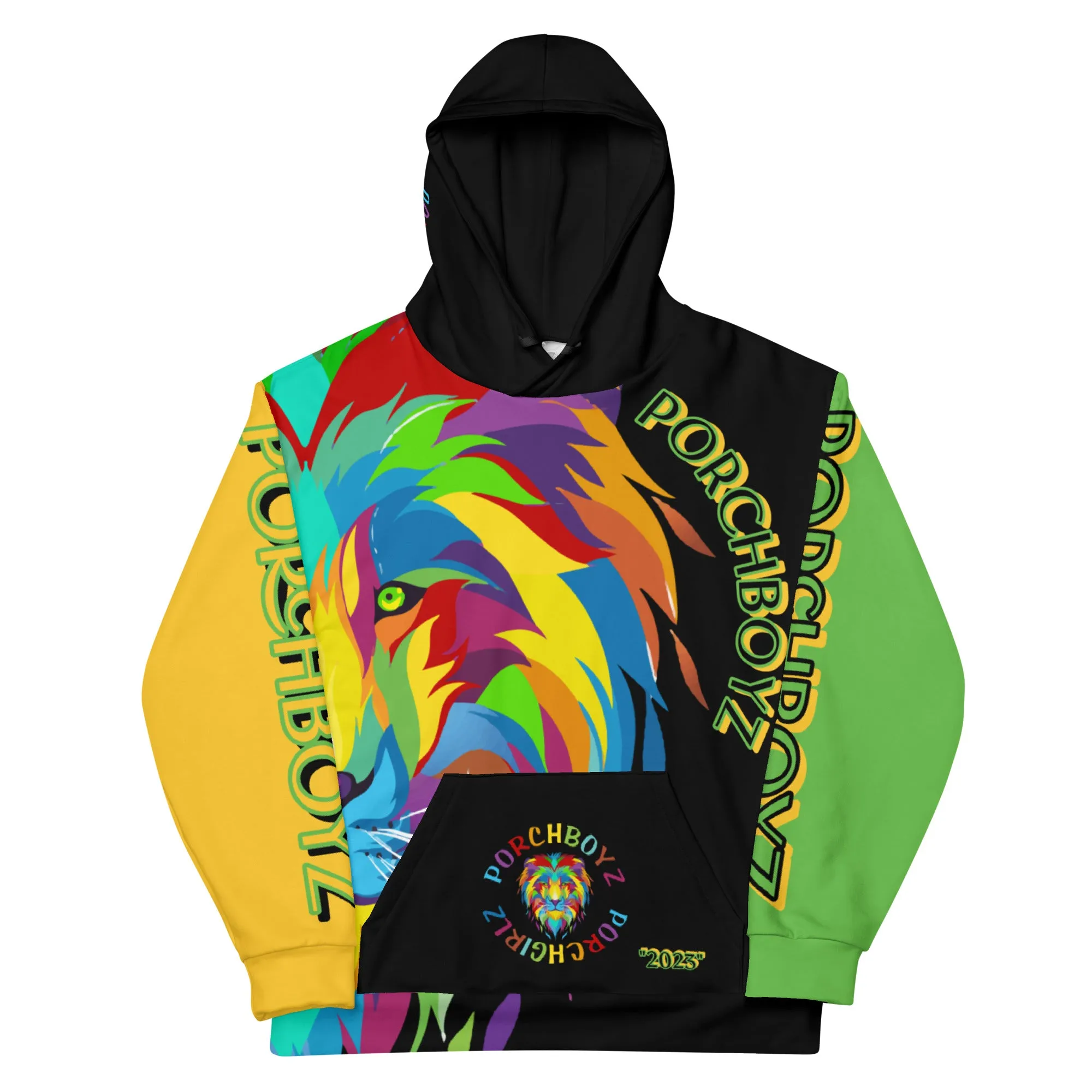 Porchboyz Multi Colored Unisex Hoodie