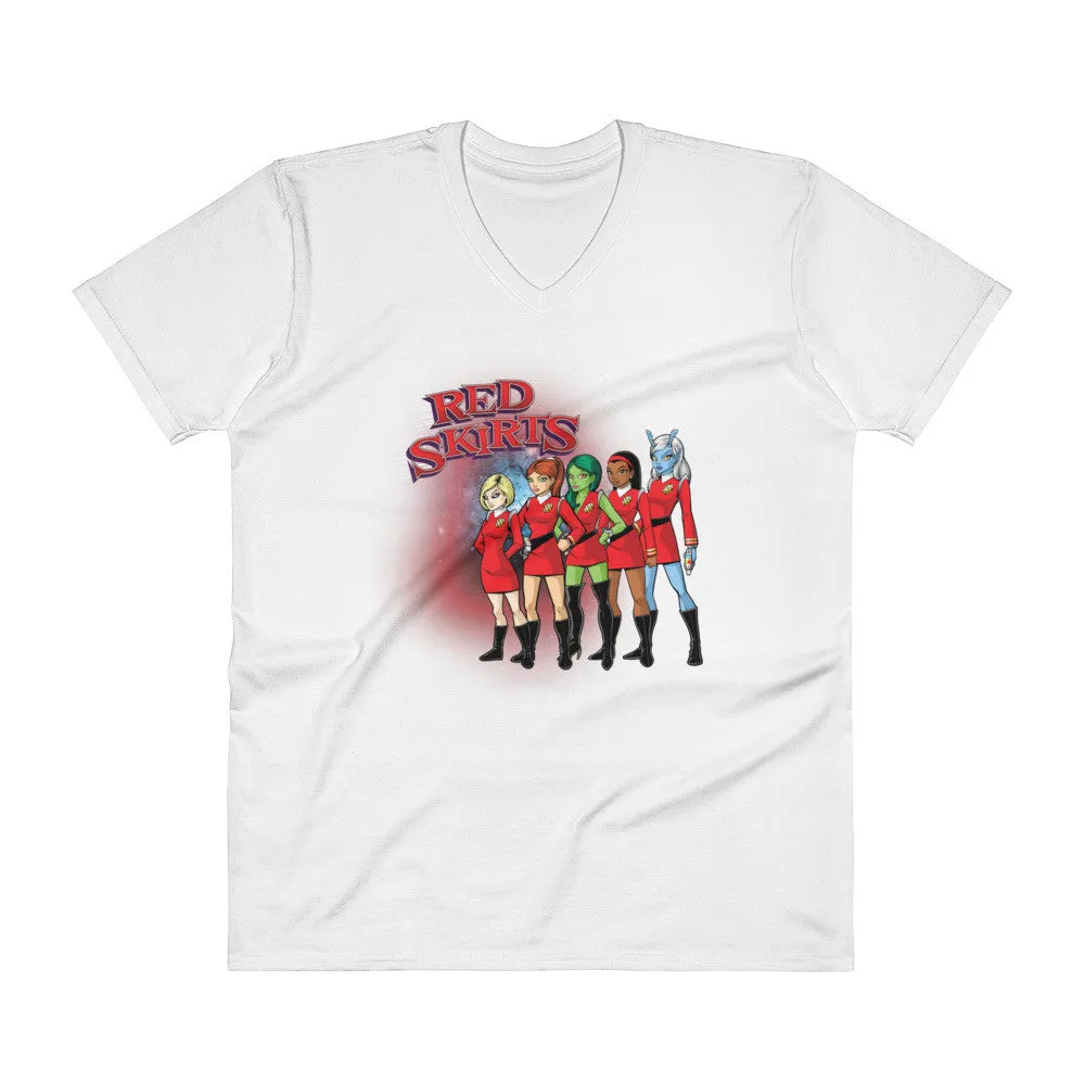 Red Skirts Security V-Neck T-Shirt