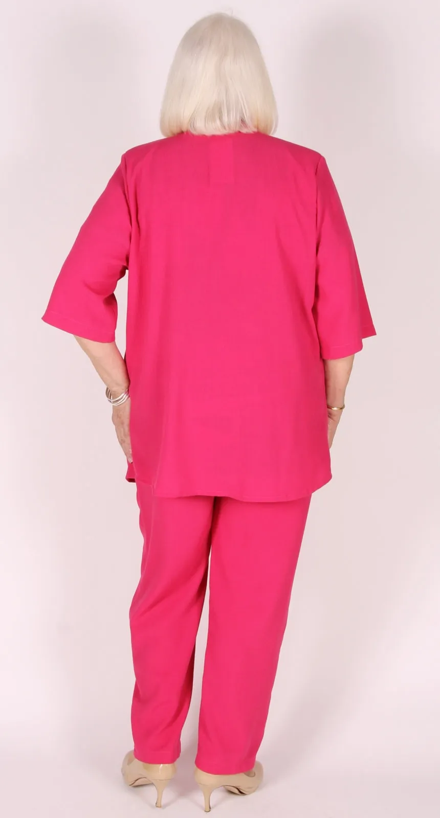 Relaxed Cut Pant Pink Crinkle