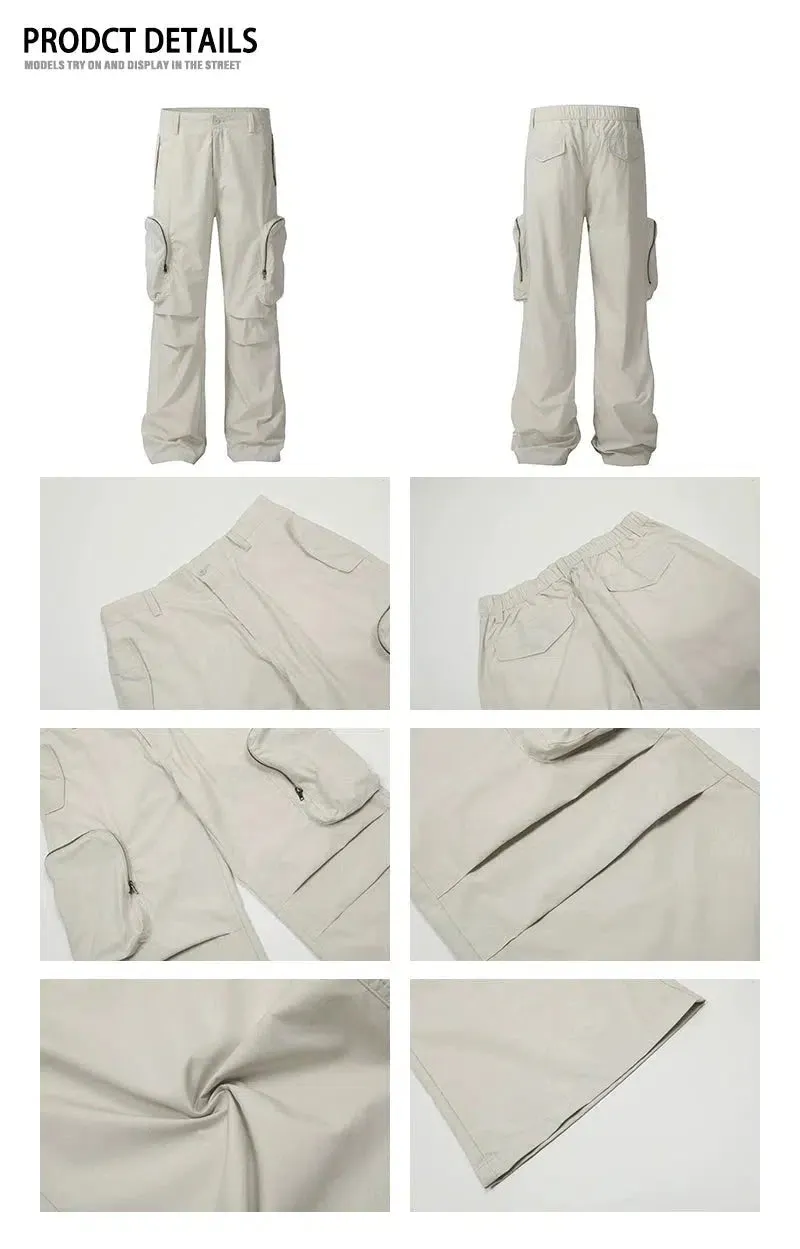 Relaxed Fit Multi-Pocket Cargo Pants