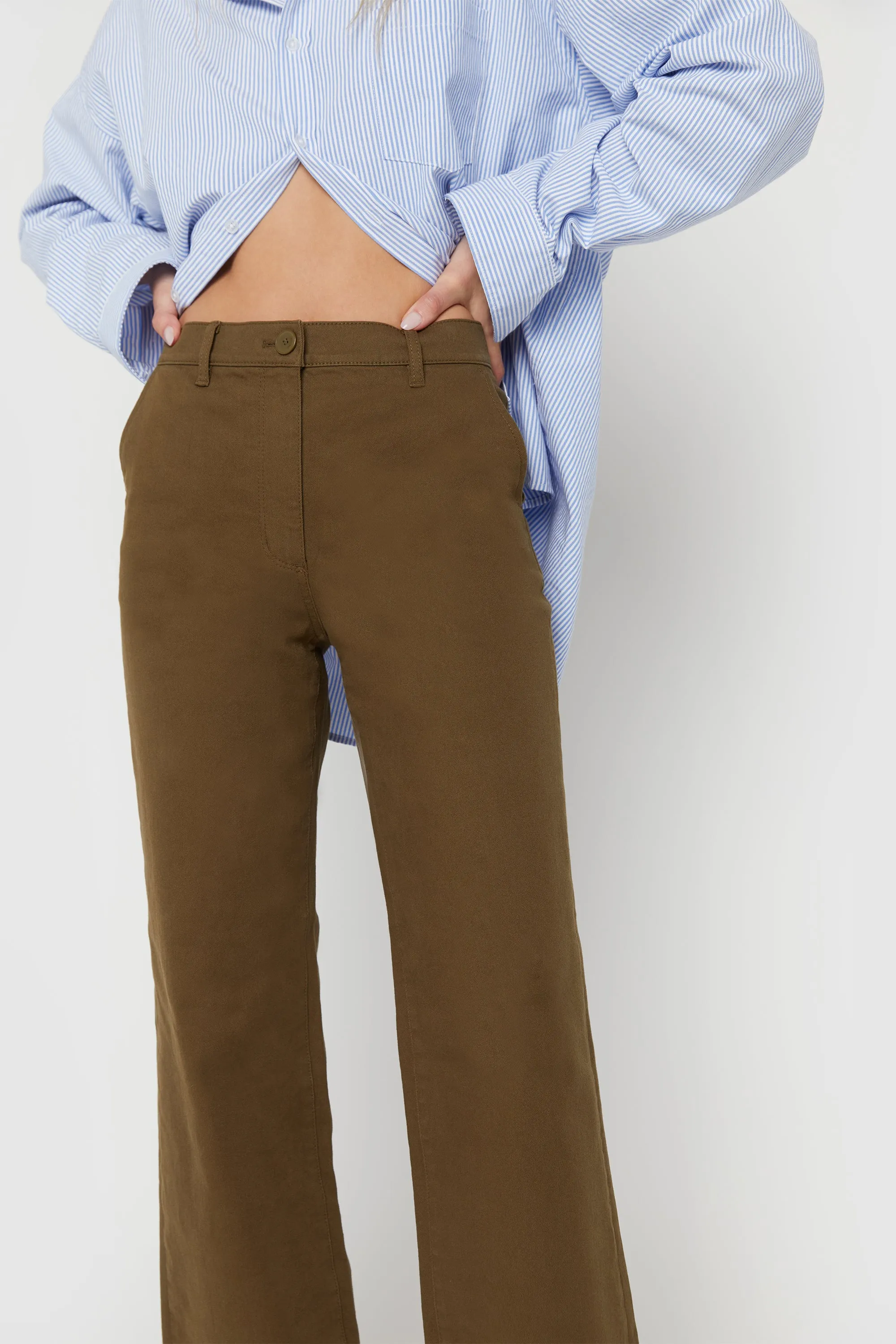 RELAXED FIT TWILL PANT