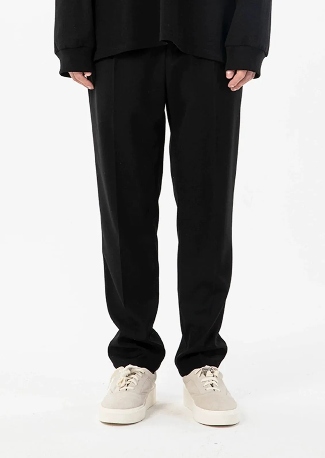 Relaxed Pleated Suit Pants