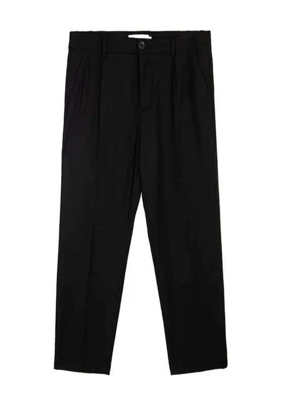 Relaxed Pleated Suit Pants