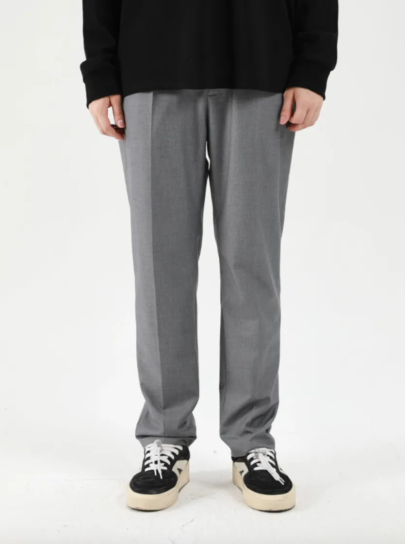 Relaxed Pleated Suit Pants