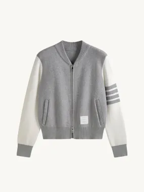 Riley Varsity Zip-Up Sweater