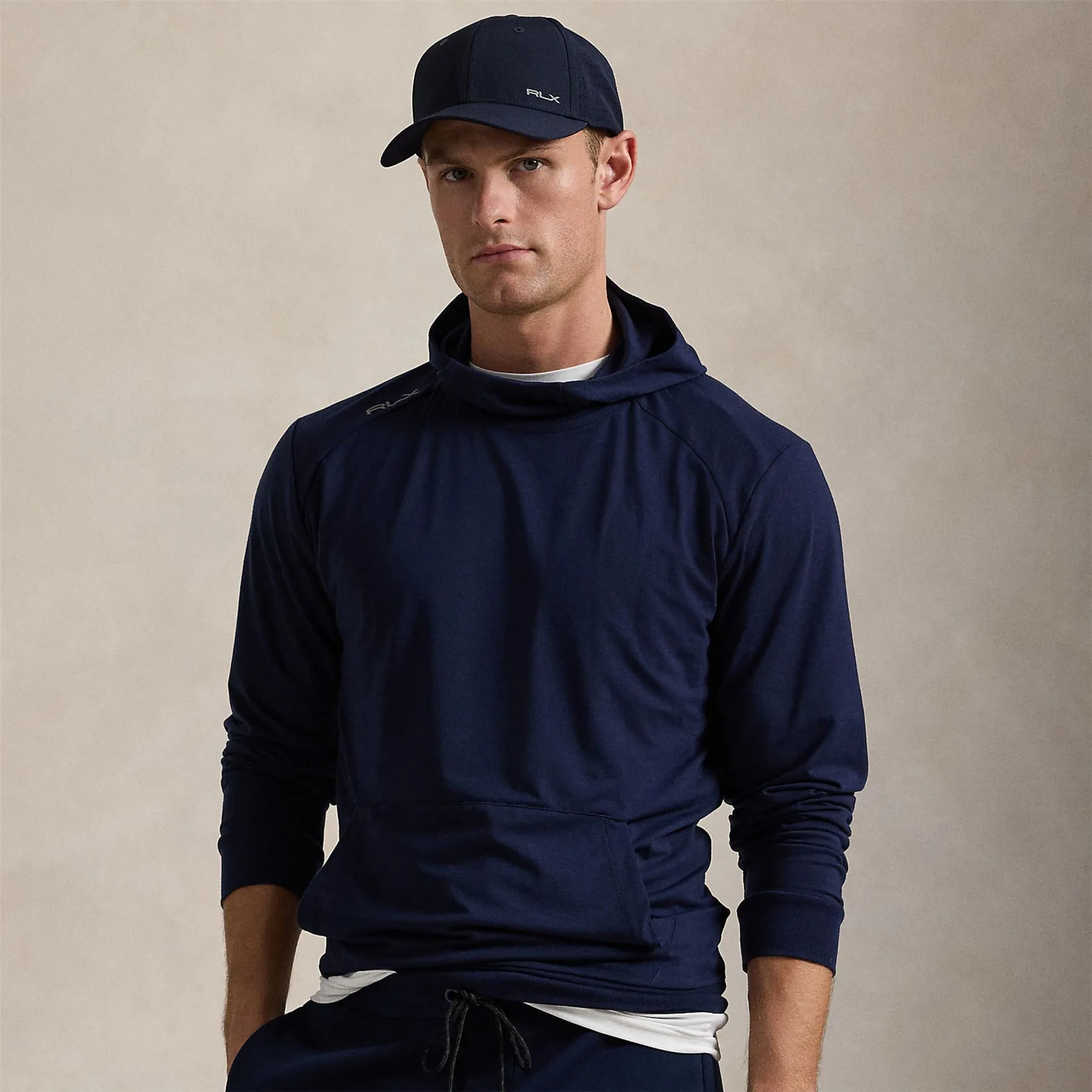 RLX Lounge Jersey Hoodie Refined Navy - AW24