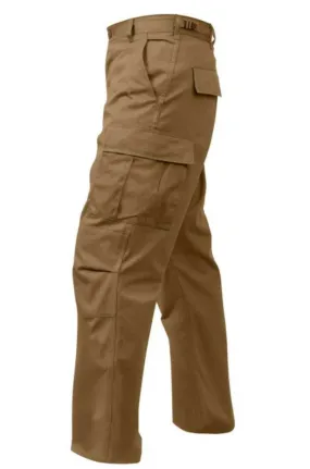 Rothco Mens Relaxed Fit Zipper Fly BDU Pants - Coyote Brown - Size 2XL