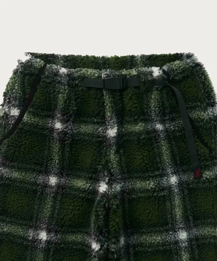 Shadow Plaid Sherpa Pant - Olive Shadow Plaid