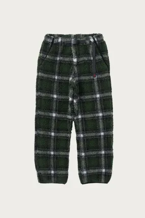 Shadow Plaid Sherpa Pant - Olive Shadow Plaid