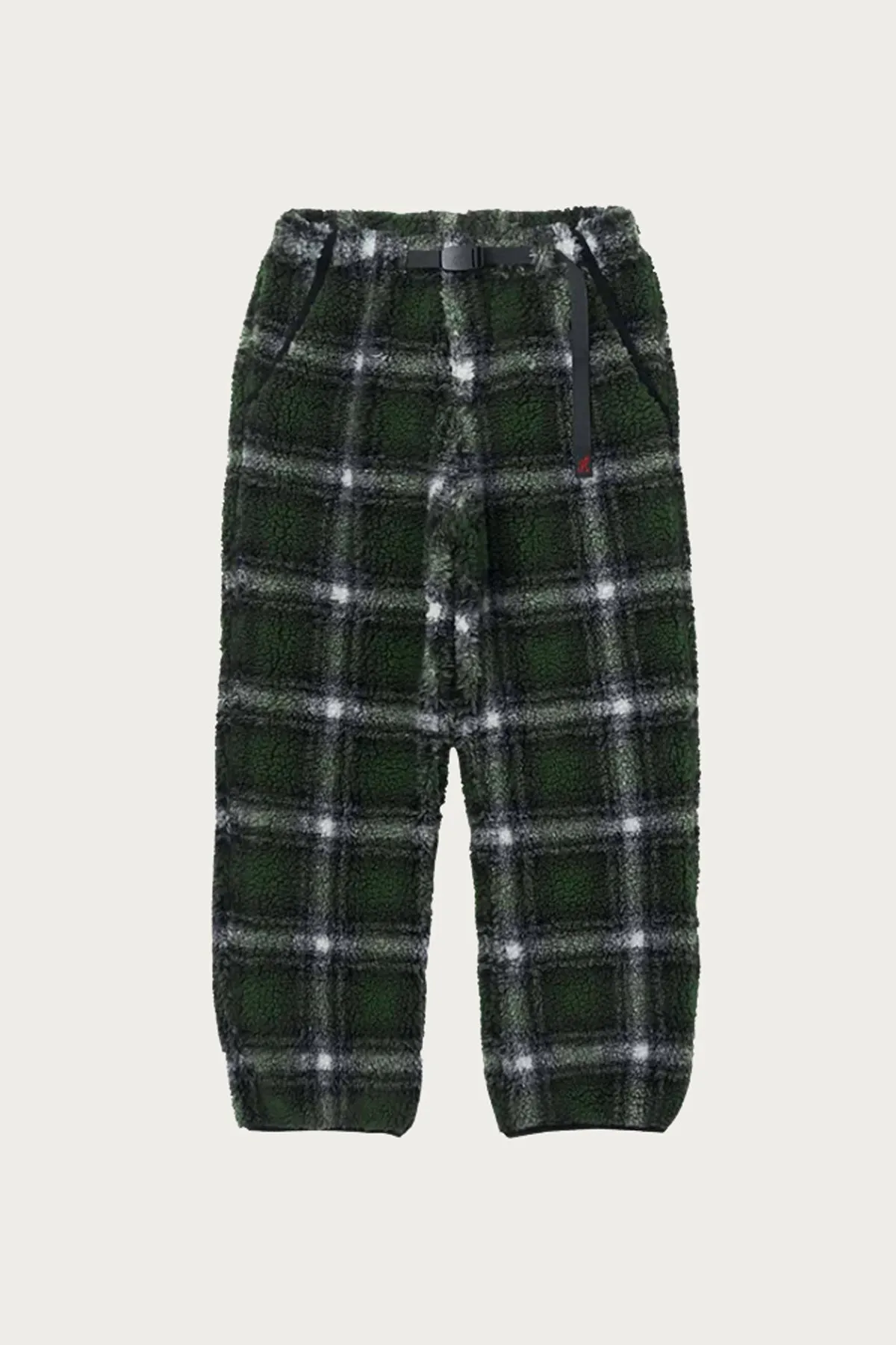 Shadow Plaid Sherpa Pant - Olive Shadow Plaid