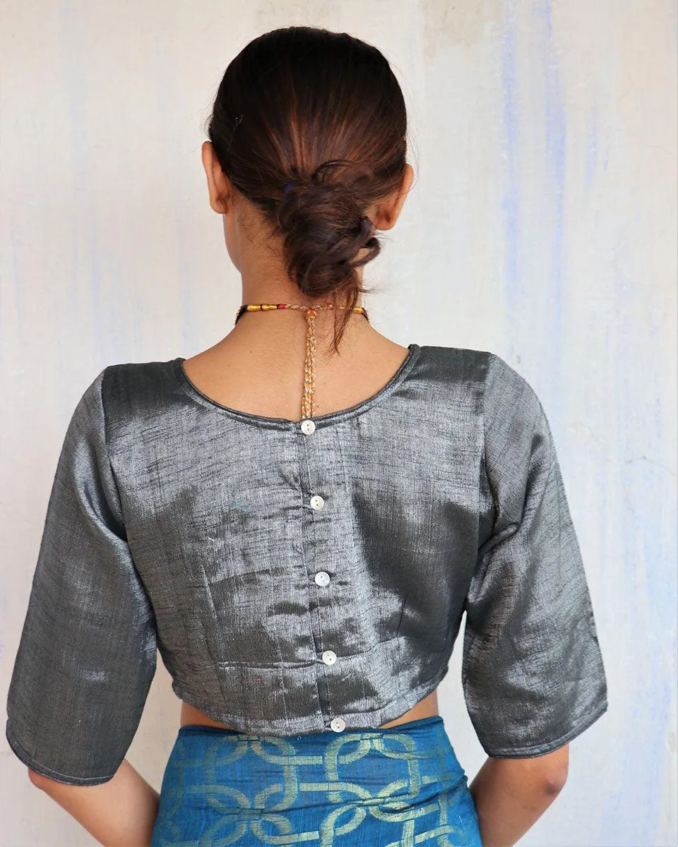 Sita Cotton Zari Blouse-Shringaar