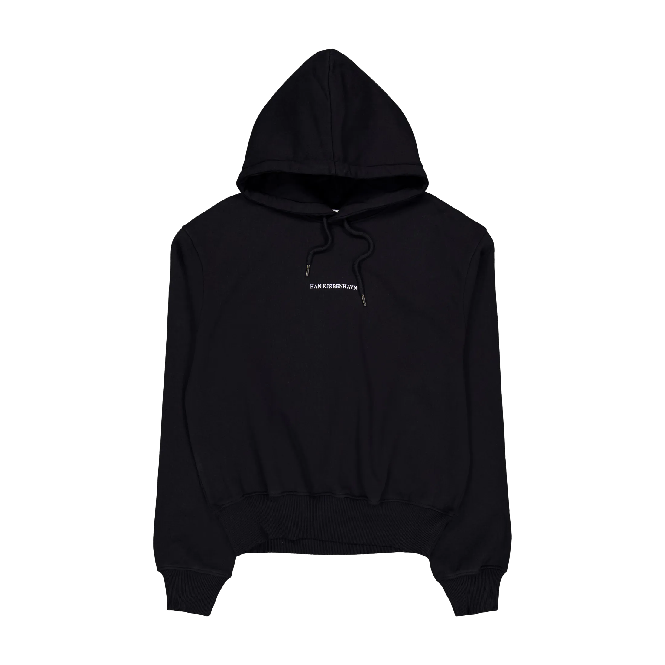 Supper Cropped Relaxed Hoodie Black