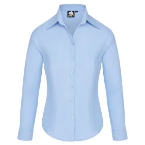 The Classic Ladies Oxford L/S Blouse | Sky