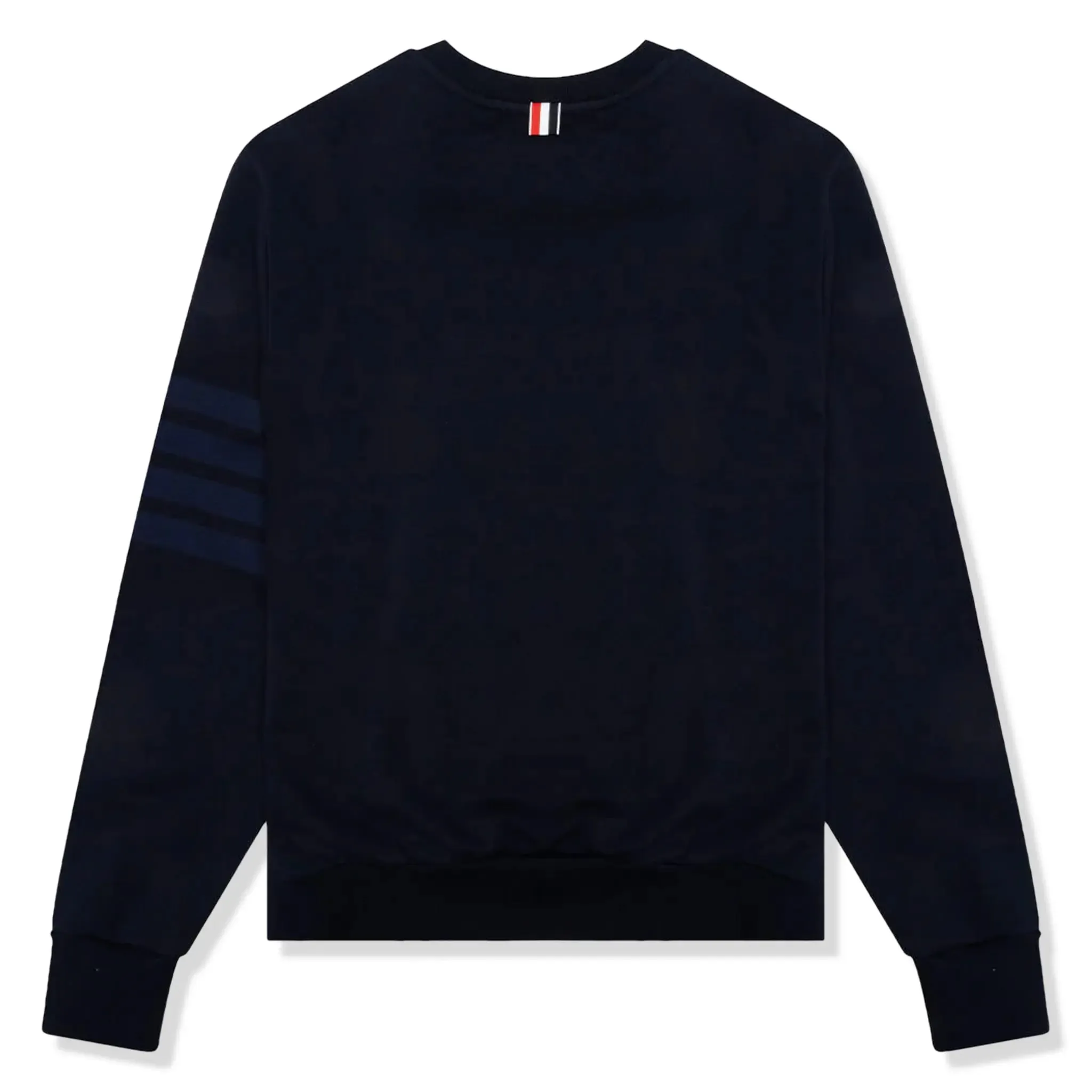 Thom Browne Classic Loopback 4-Bar Tonal Relaxed Navy Blue Sweatshirt