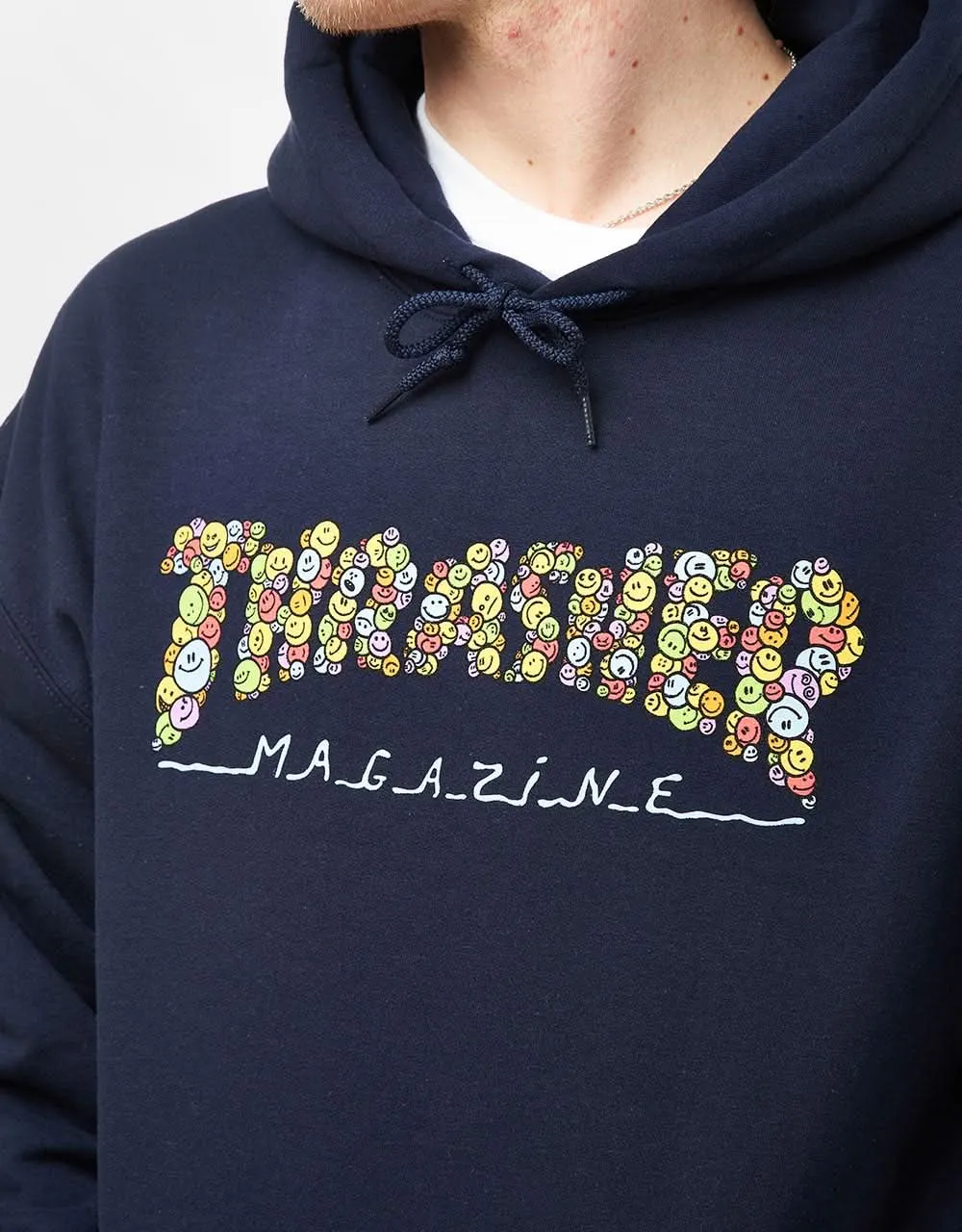 Thrasher Smile Pullover Hoodie - Navy