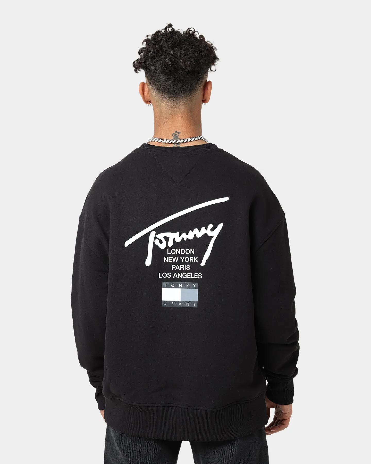 Tommy Jeans Modern Essential Signature Crewneck Black