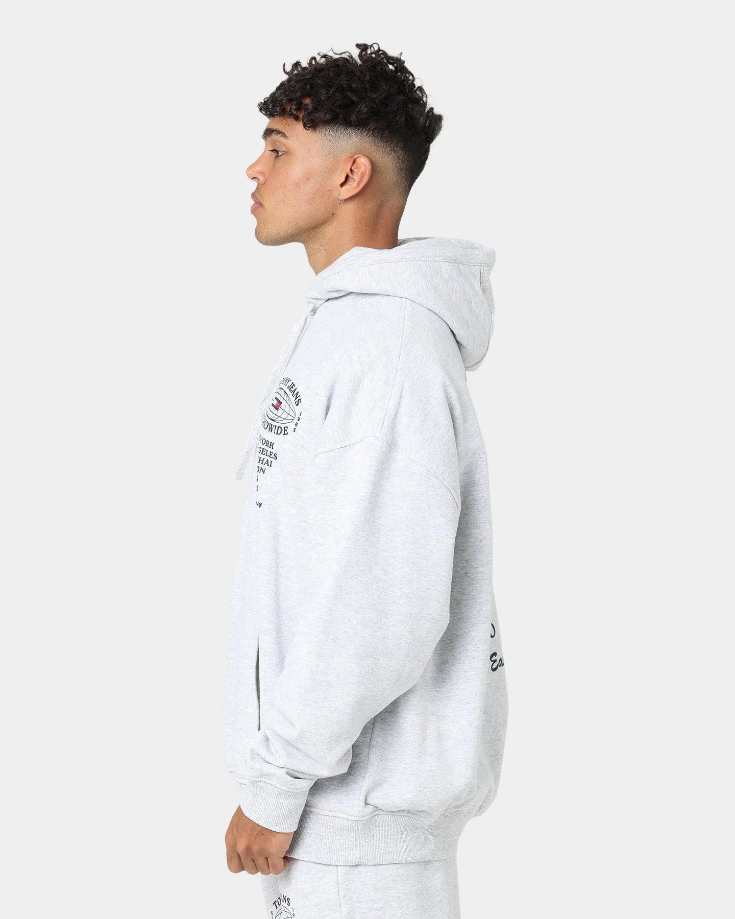 Tommy Jeans Modern Essentials Hoodie Silver Grey Heather