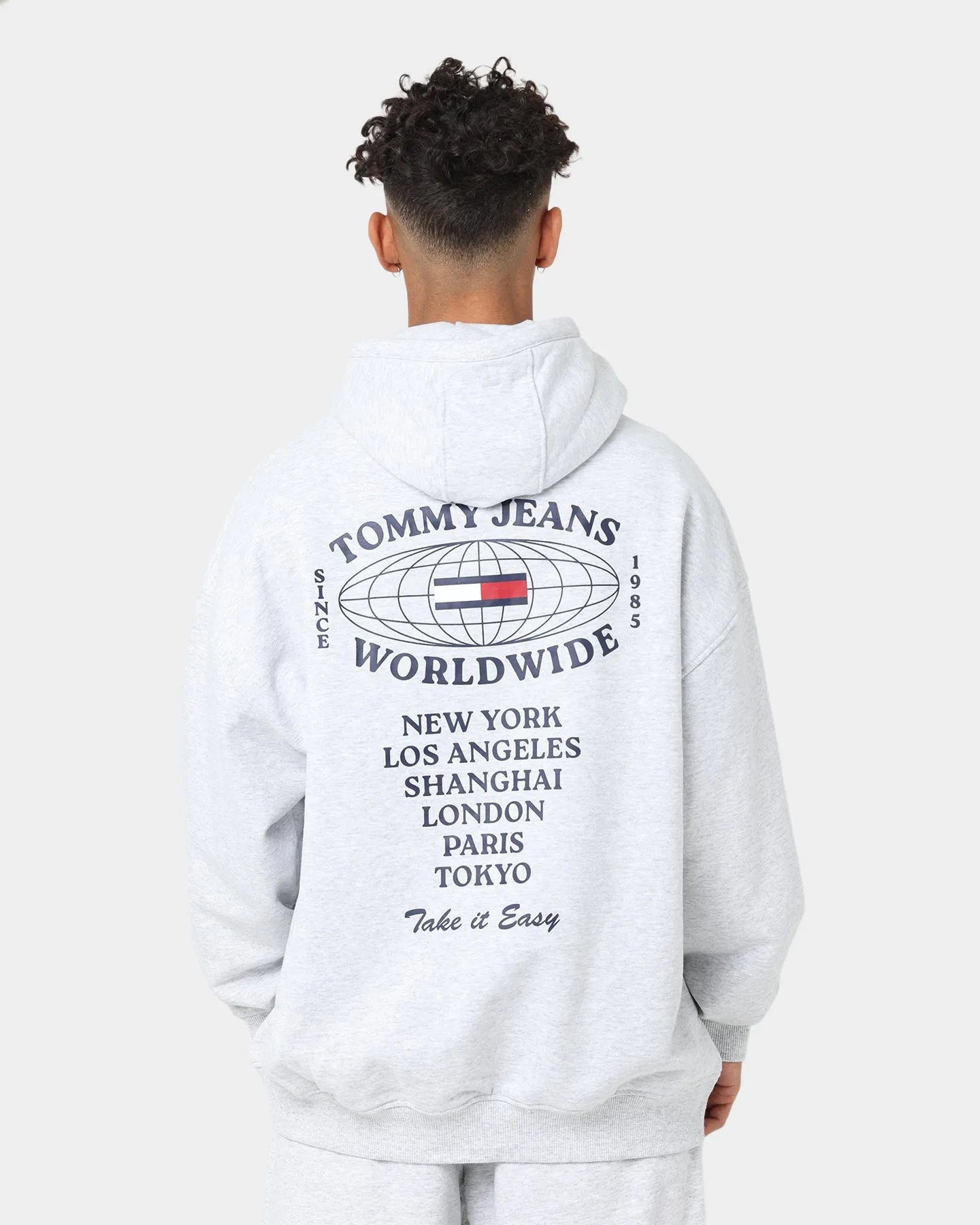 Tommy Jeans Modern Essentials Hoodie Silver Grey Heather