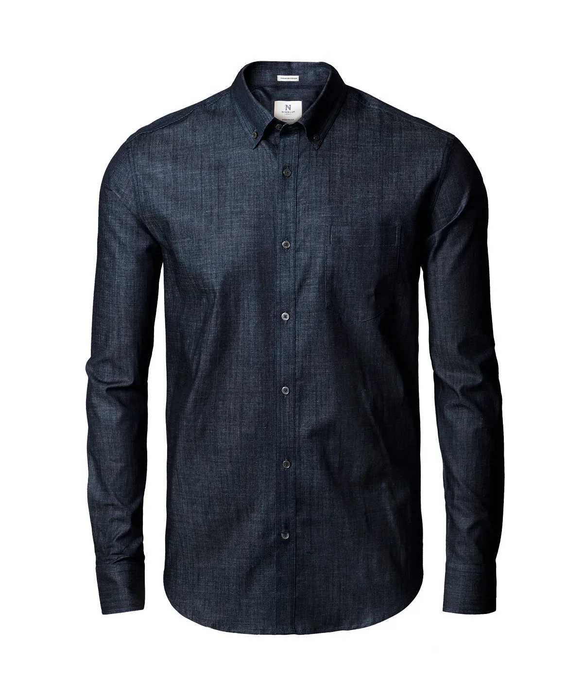 Torrance modern fit  raw and stylish denim shirt | Indigo Blue