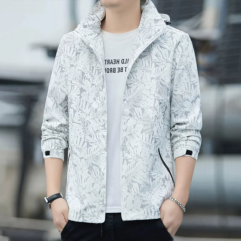 Trendy Summer Print Sun-Protective Clothing Three-in-One Shell Jacket