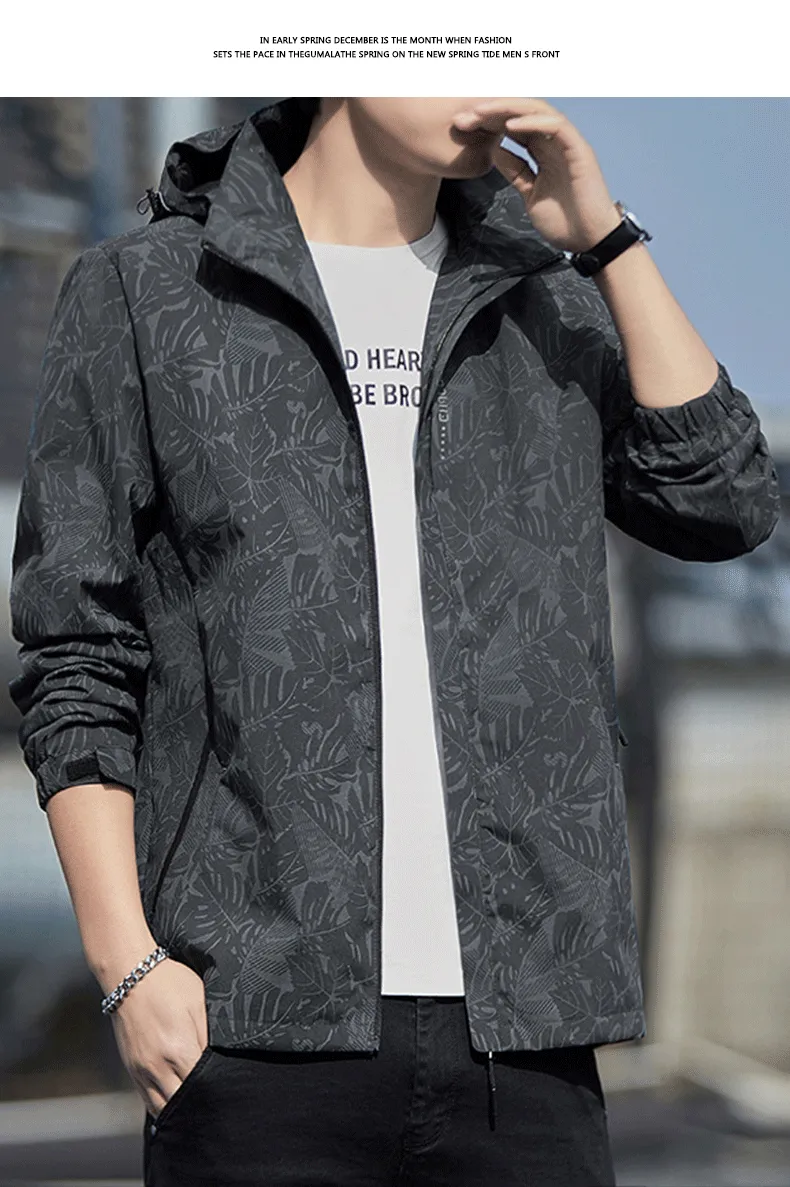 Trendy Summer Print Sun-Protective Clothing Three-in-One Shell Jacket