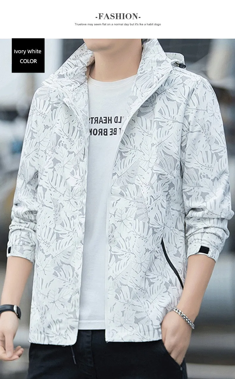 Trendy Summer Print Sun-Protective Clothing Three-in-One Shell Jacket