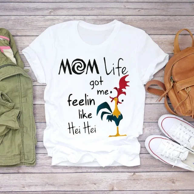 Trendy Super Mom Graphic T Shirts