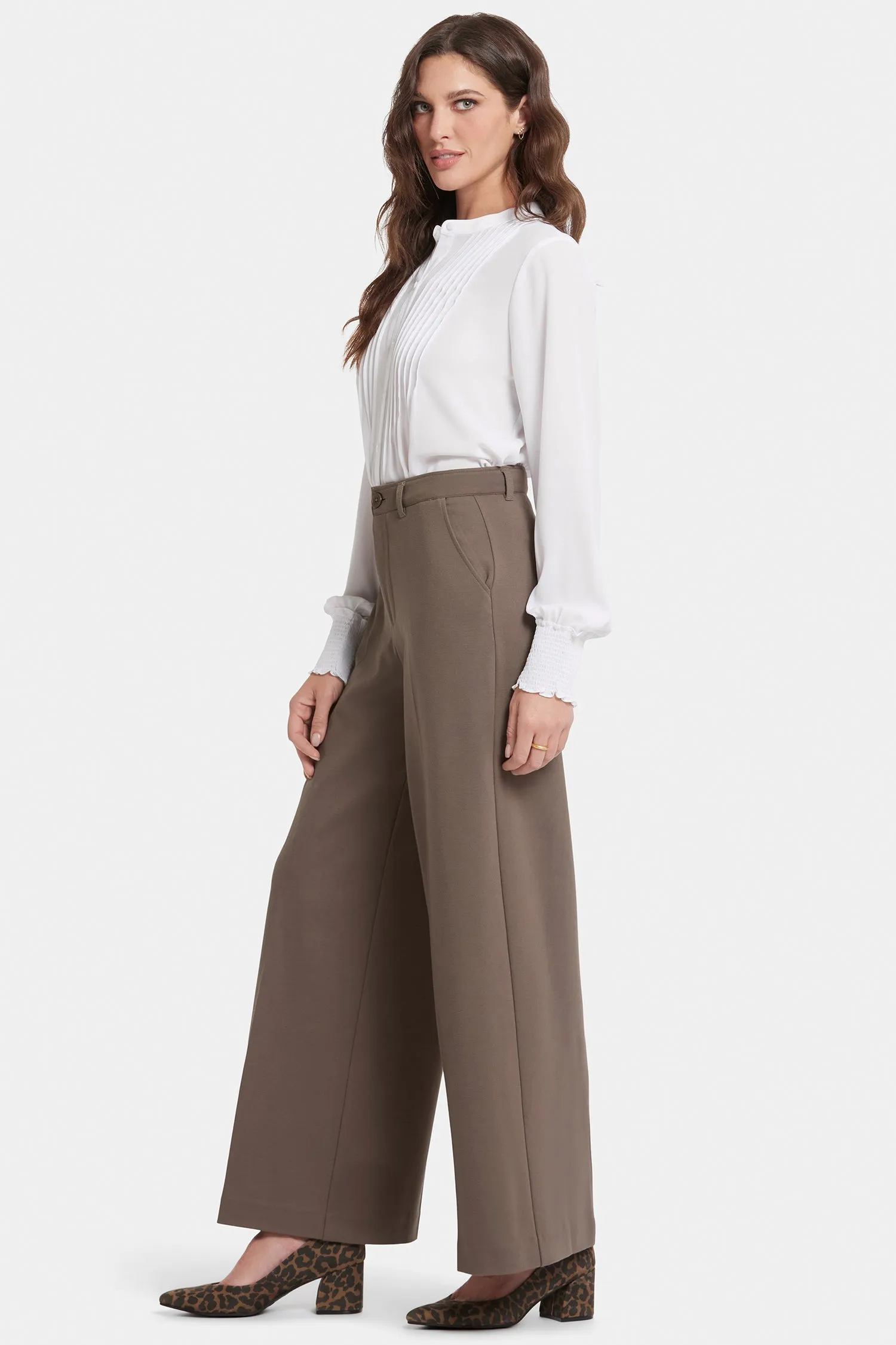 Whitney Trouser Pants - Dark Wood