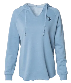 Women's Flowy V-neck Hoodie