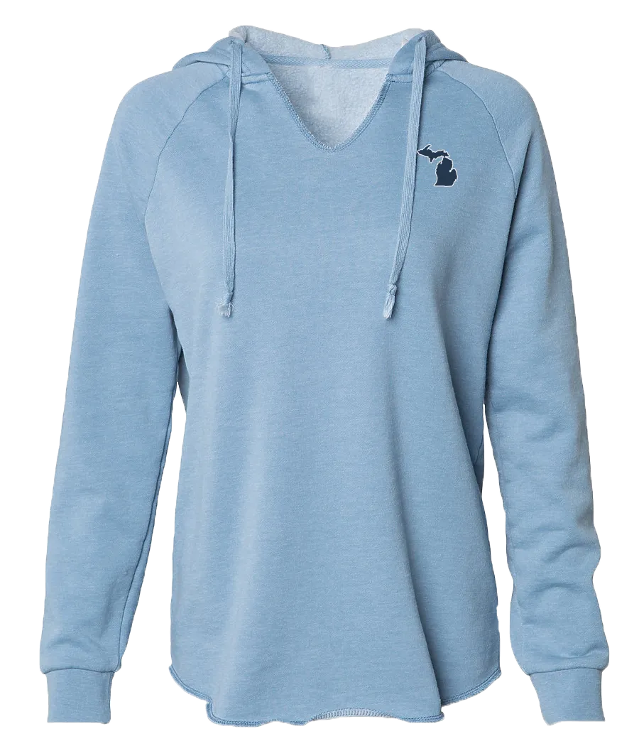 Women's Flowy V-neck Hoodie